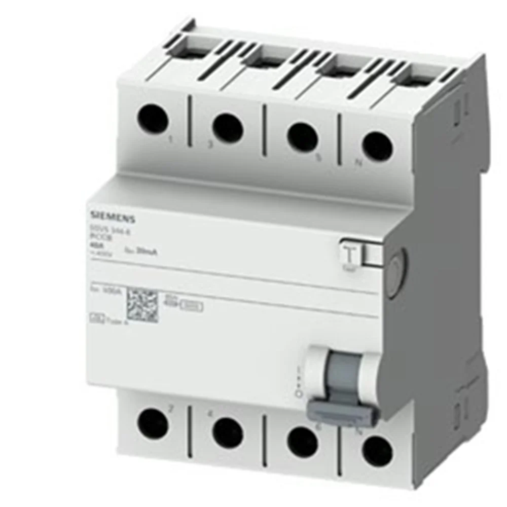 Siemens 4 Kutup 40 A 30 Ma Kaçak Akım Koruma Rolesi - 5SV5344-6