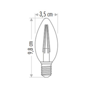 Cata CT-4280 4 W Rustik Led Ampul 2700 K - CT-4280 Cata CT-4280 4 W Rustik Led Ampul 2700 K - CT-4280