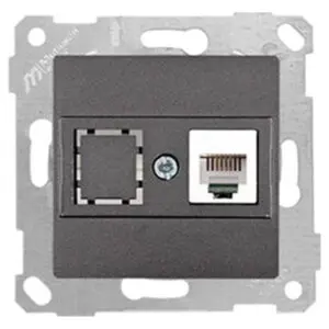 Mutlusan Rita Mek Tuş Numeris Telefon Prizi 1*Rj12 Füme - 22001250195