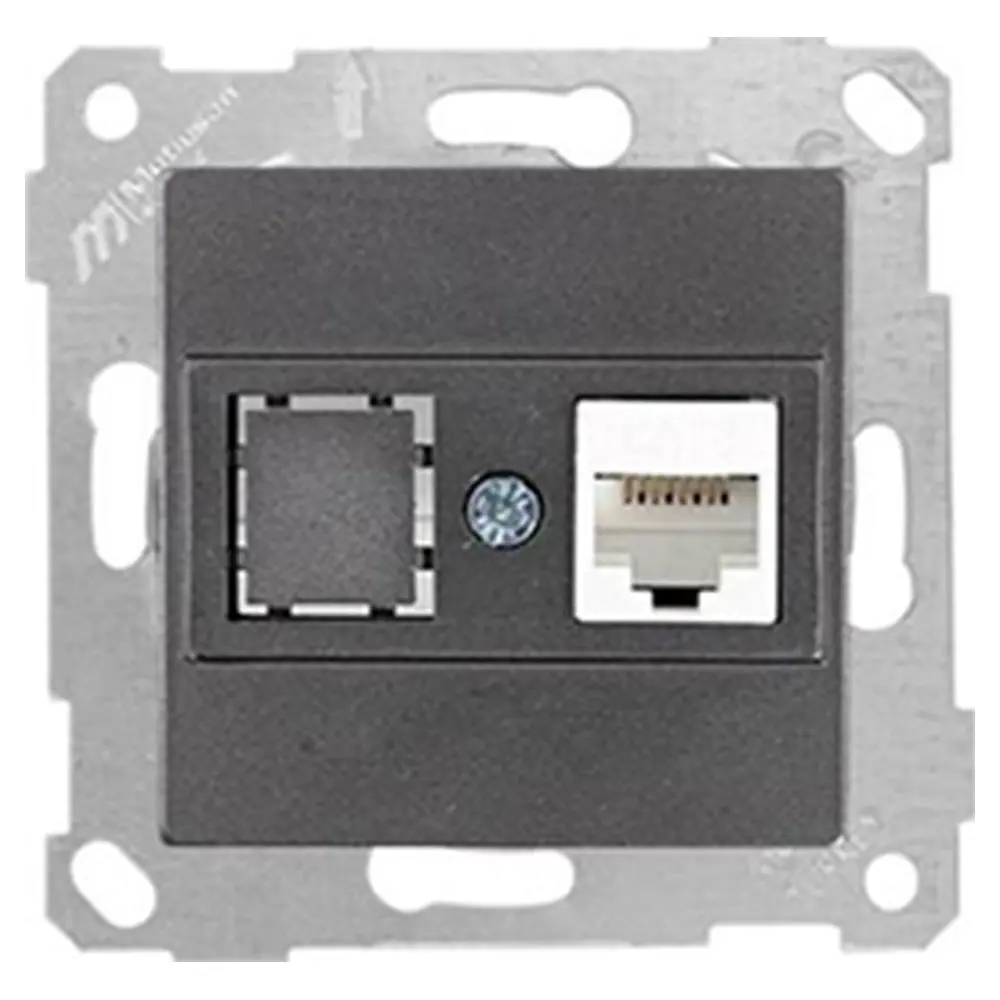 Mutlusan Rita Mek Tuş Data Prizi 1*Rj45 (Cat6) Beyaz - 22001400101