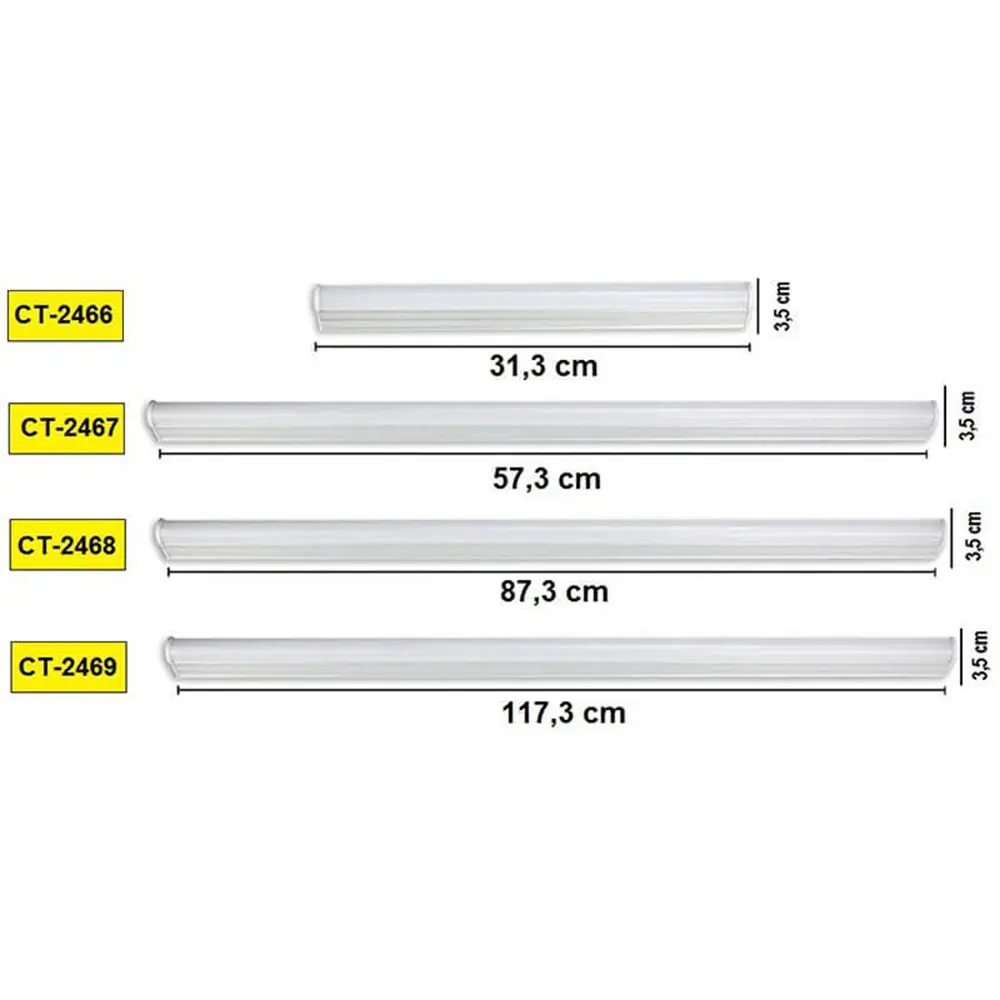 Cata 16 Watt T5 Ledli Bant Armatür Beyaz Işık - CT-2469