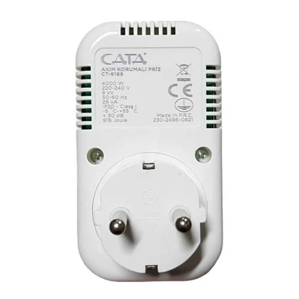 Cata Akım Korumalı Prız ( 918 Joule ) ( 4000W ) - CT-9186