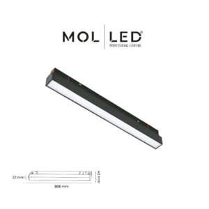 Molled 6027 Magnet Lineer Aydınlatma 30 W 90 Cm Siyah Kasa 4000 K - MOL60274000