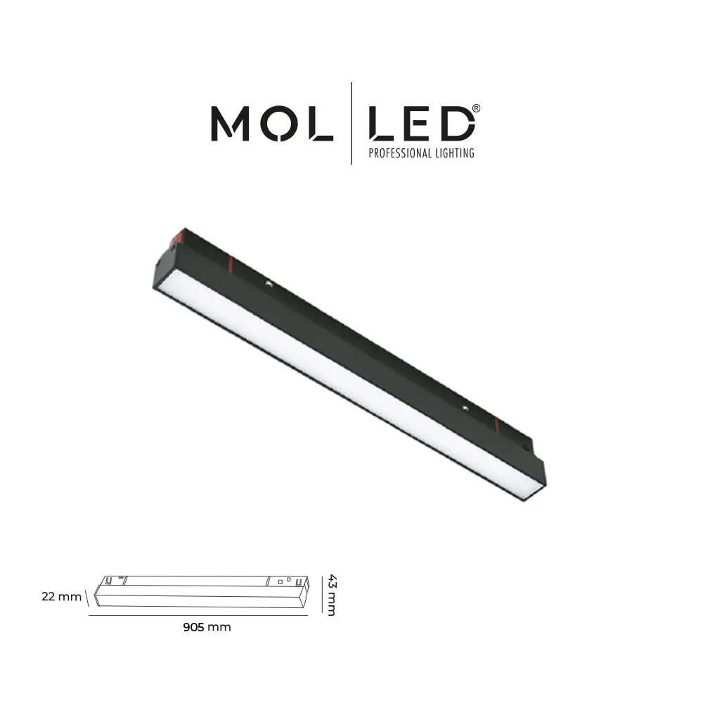 Molled 6027 Magnet Lineer Aydınlatma 30 W 90 Cm Siyah Kasa 4000 K - MOL60274000