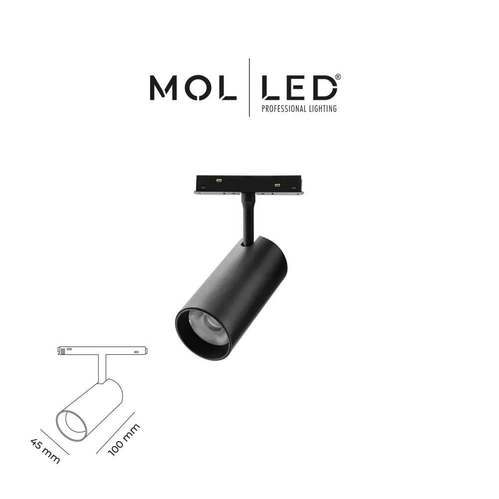 Molled 6031 Magnet Ray Spot 7 Watt Siyah Kasa 4000 K - MOL60314000