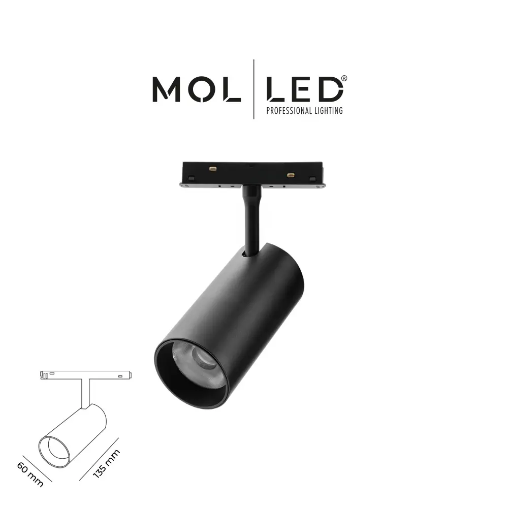 Molled 6036 Magnet Ray Spot 20 Watt Siyah Kasa 3000 K - MOL60363000