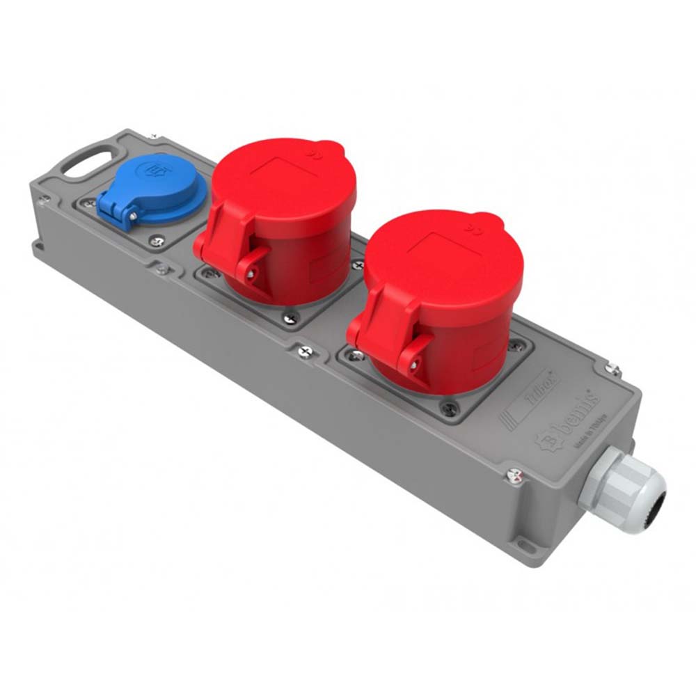 Bemis BG4-1019-1910/Grup Priz 5/32A 380V 2Ad+1/16A 220V 1Ad. Ip44 Tribox - BG4-1019-1910 Bemis BG4-1019-1910/Grup Priz 5/32A 380V 2Ad+1/16A 220V 1Ad. Ip44 Tribox - BG4-1019-1910