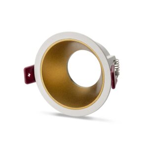 Noas Alüminyum Boş Kasa Spot Ganj Beyaz / Gold - YL60-0414