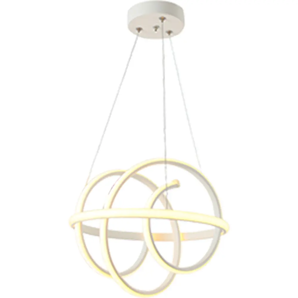 BB Aydınlatma Burgu Led Avize 3 Renk Mat Beyaz - TT005-BY