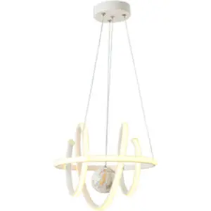 BB Aydınlatma Burgu Led Avize 3 Renk Toplu Beyaz - TT005TPL-BY