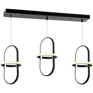 BB Aydınlatma Minyon 3 Sıra Sıralı Led Avize 3 Renk Siyah - TT006-3S-SY