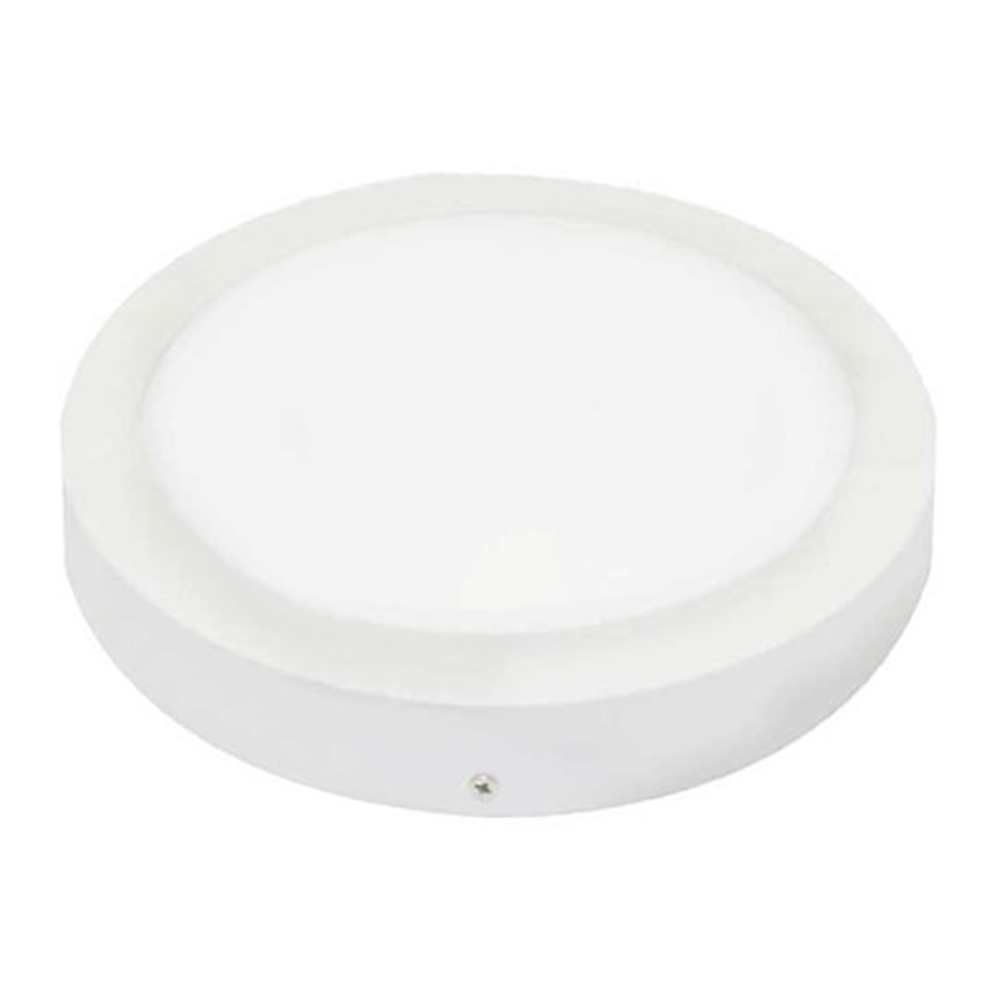 K2 24 Watt Sıva Üstü Pvc Beyaz Kasa Yuvarlak Spot Beyaz / Gün Işığı - KDL-063