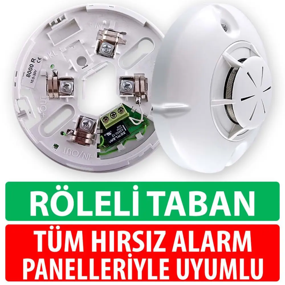 Opax Optik Duman Dedektörü Ve Röleli Dedektör Tabanı Unipos Fd 8030 + Db 8000R - 2242 Opax Optik Duman Dedektörü Ve Röleli Dedektör Tabanı Unipos Fd 8030 + Db 8000R - 2242