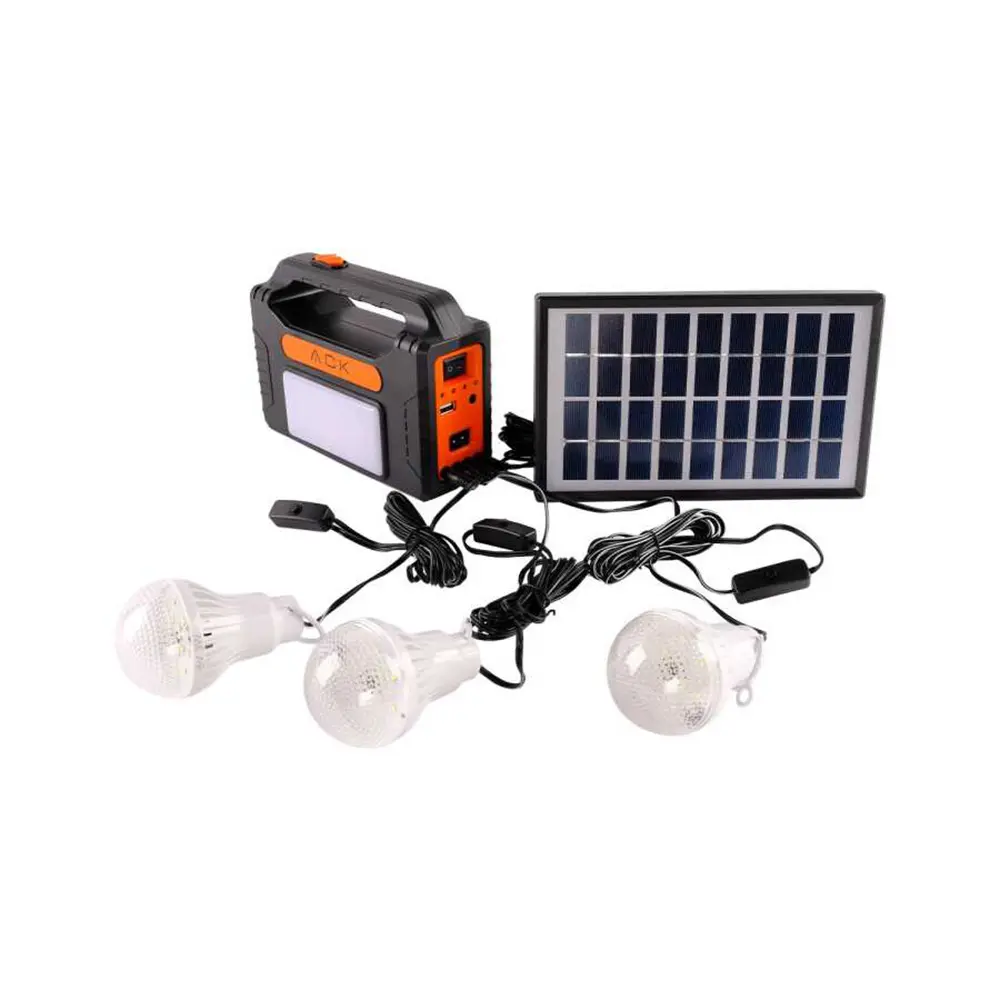 Ack Solar Güneş Enerjili  3 Ampüllü Kamp Feneri Ve Şarj Cihazı - AC01-00830