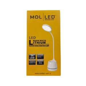 Molled 4 Renkli Dimmerlı Kalemlikli Dekoratif Şarjlı Dokunmatik Led Masa Lambası - MOL1916 Molled 4 Renkli Dimmerlı Kalemlikli Dekoratif Şarjlı Dokunmatik Led Masa Lambası - MOL1916
