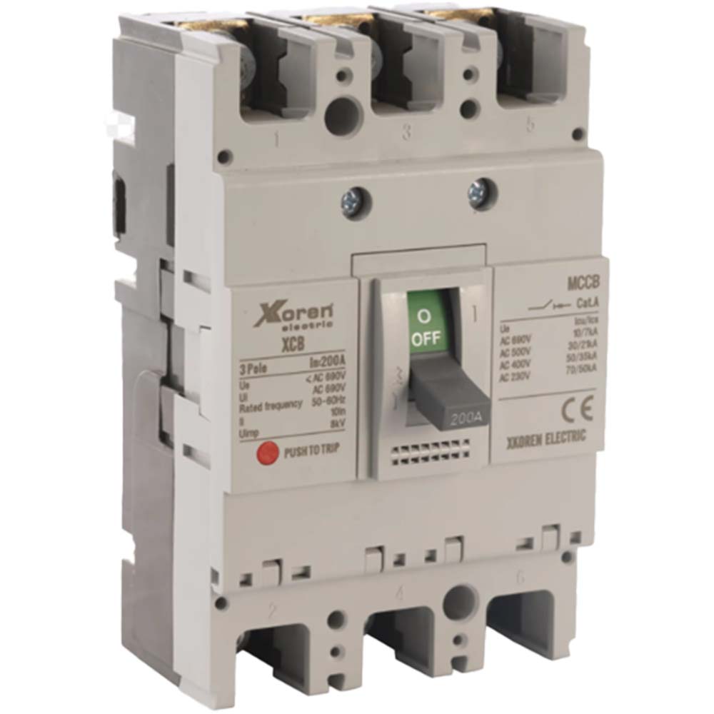 Xkoren  3P Ff Tipi 50Ka Termik Sabit/Manyetik Sabit 160 Kasa 100A Kompakt Şalter - XCB 3FF50-0160-0100