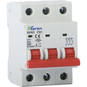 Xkoren 6Ka 3P C Tipi 16A Otomatik Sigorta - XKN 06-3-C016