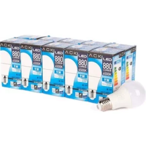 Ack 9 Watt E 27 Duylu Beyaz Ampul 880 Lm - AA13-00923