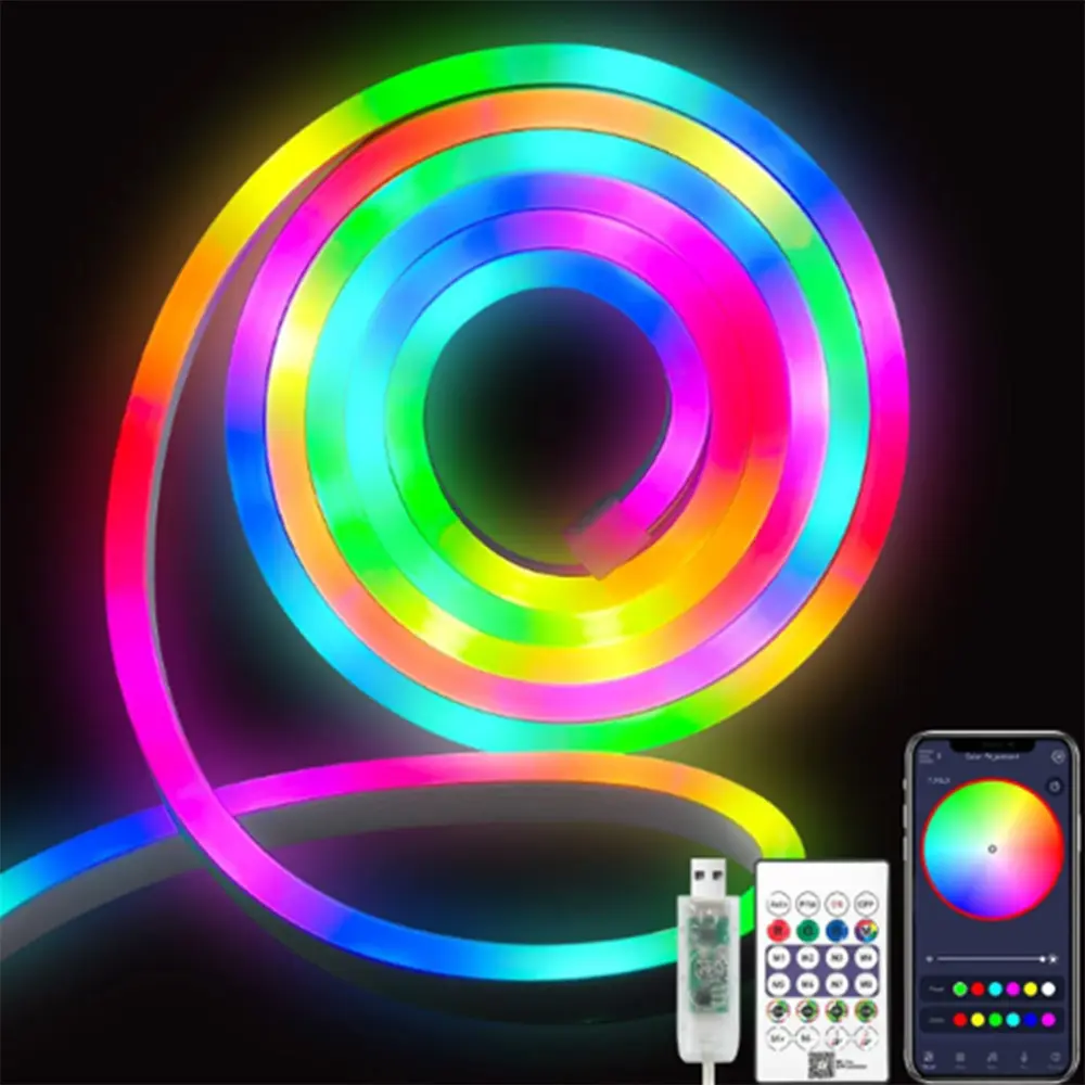 Horoz Capital Dış Mekan Su Geçirmez Rgb Kumandalı 5 Metre Neon Led  - 081-032-0001